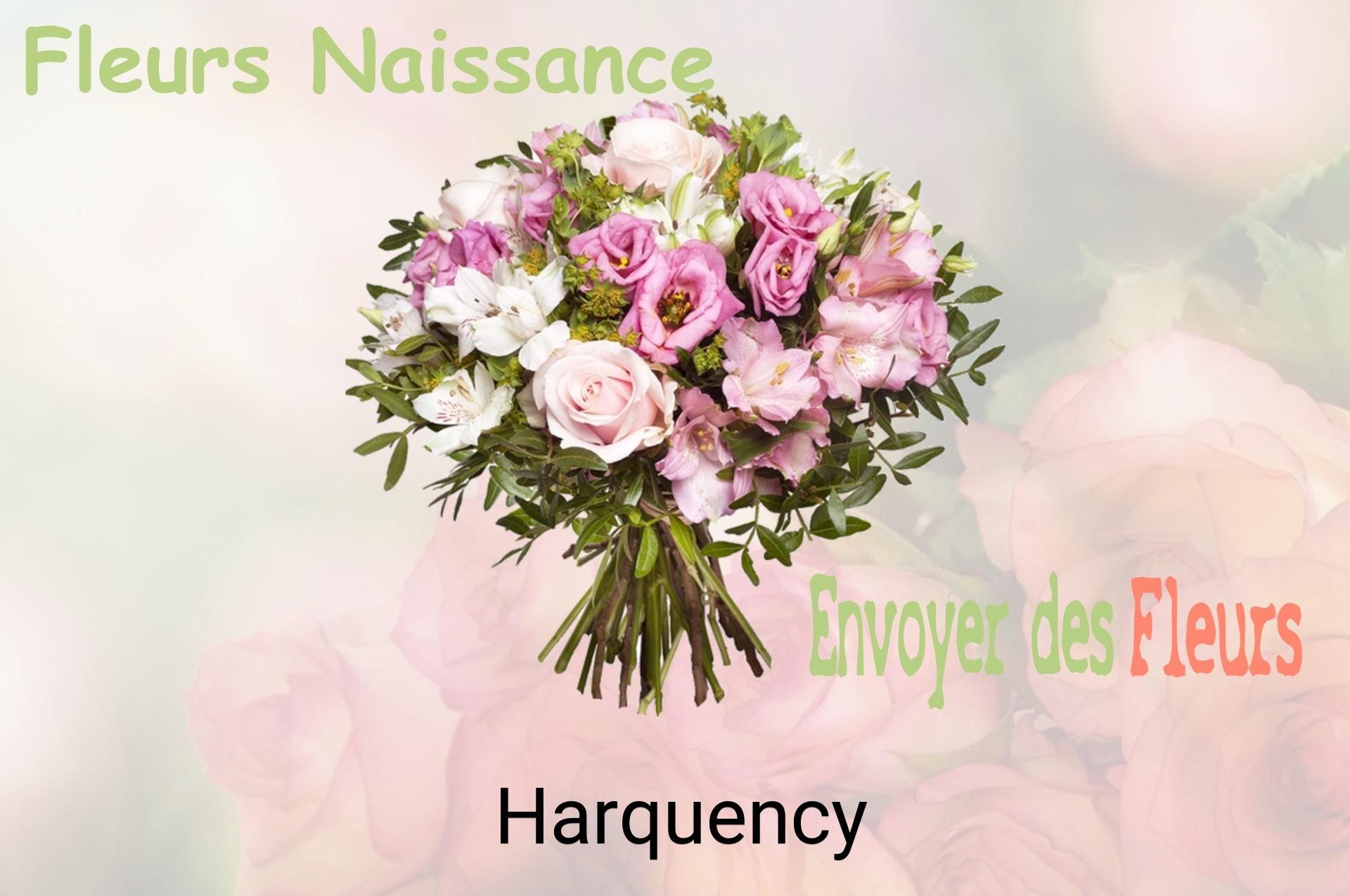Bouquet de fleurs de naissance livré à Harquency